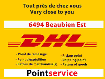 Dhl express montreal, Point de service DHL a montreal